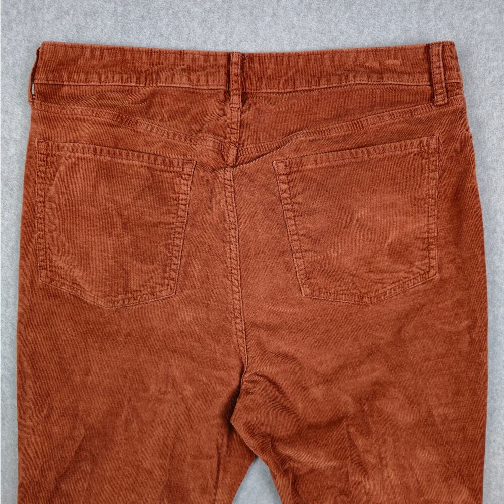 Old Navy Womens 14 High-Rise Kicker Boot-Cut Corduroy Pants Rust Color - Picture 7 of 16